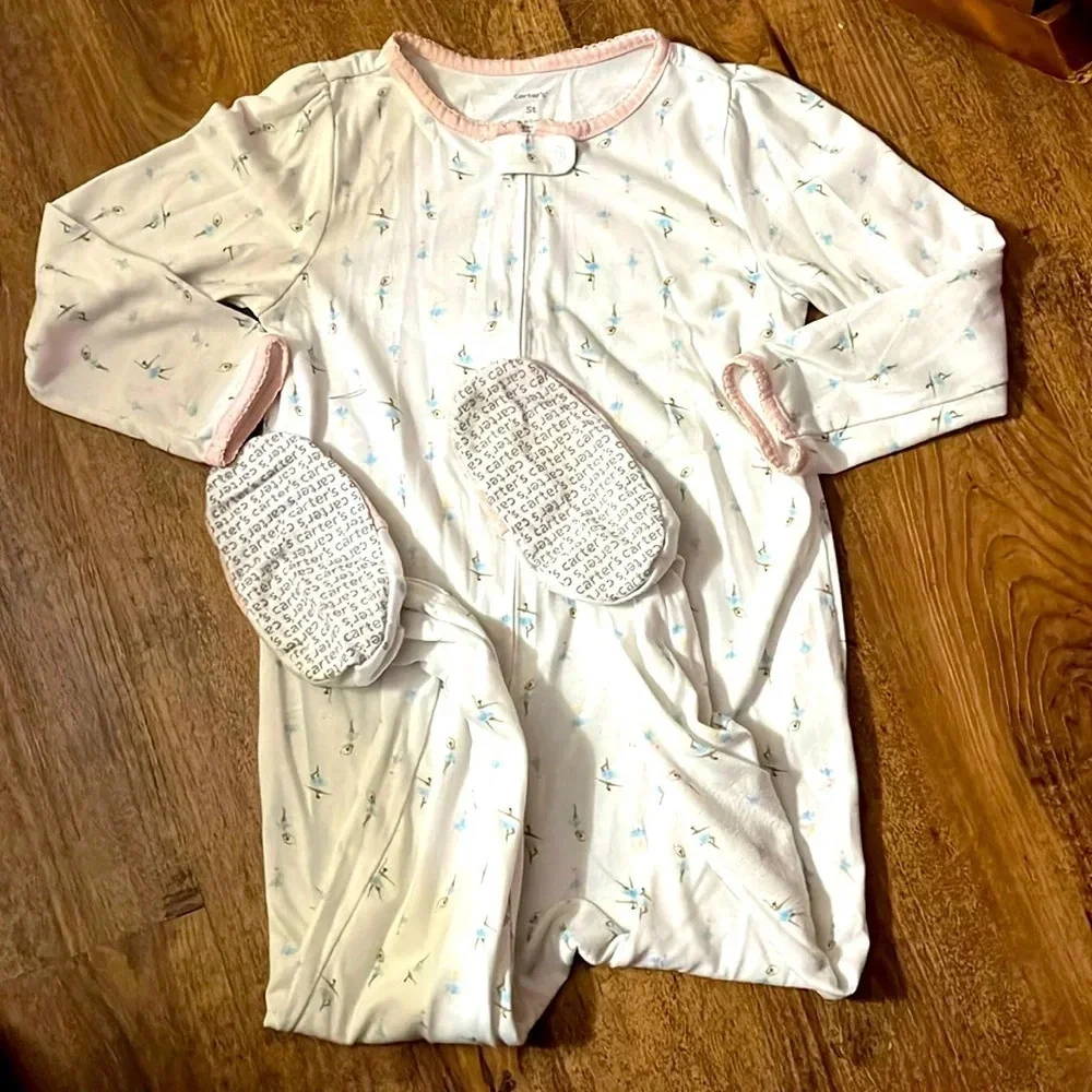 Kids cotton zip pj- ballet 🩰 themed
